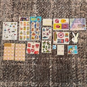 Vintage Sticker Collection - Alf, Snoopy, Playboy